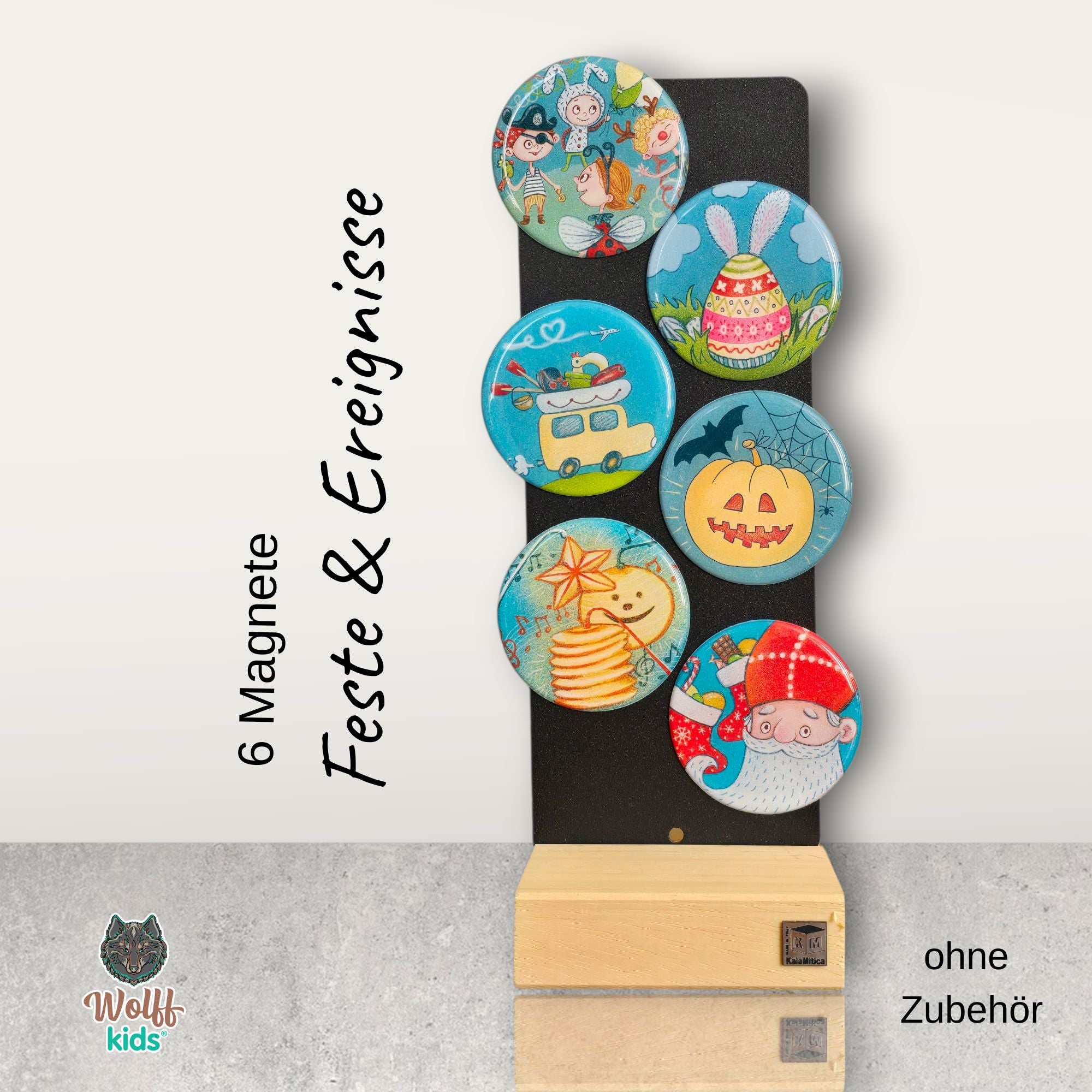 Feste & Ereignisse-Set: 5 Magnete + 1 đgratis